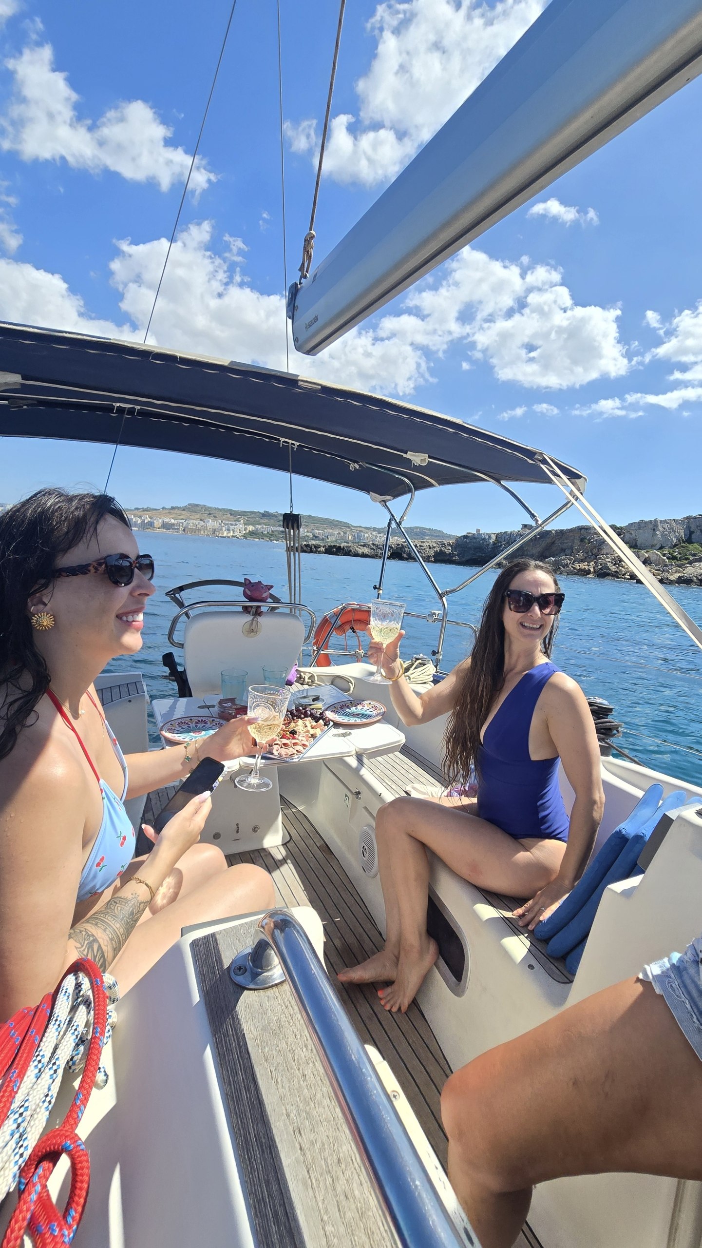 Celebrating on board Kahlija