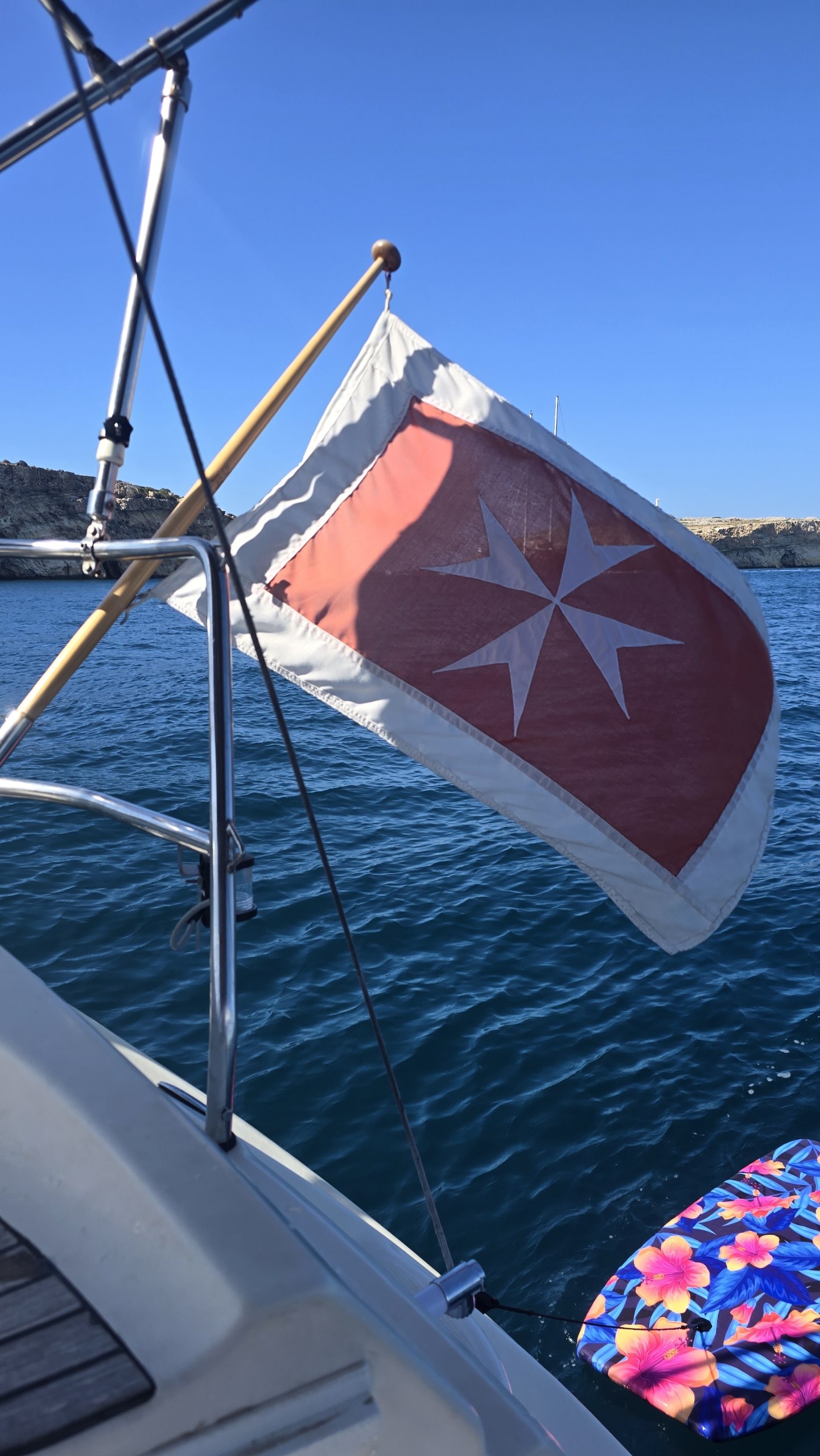 Maltese flag on Kahlija