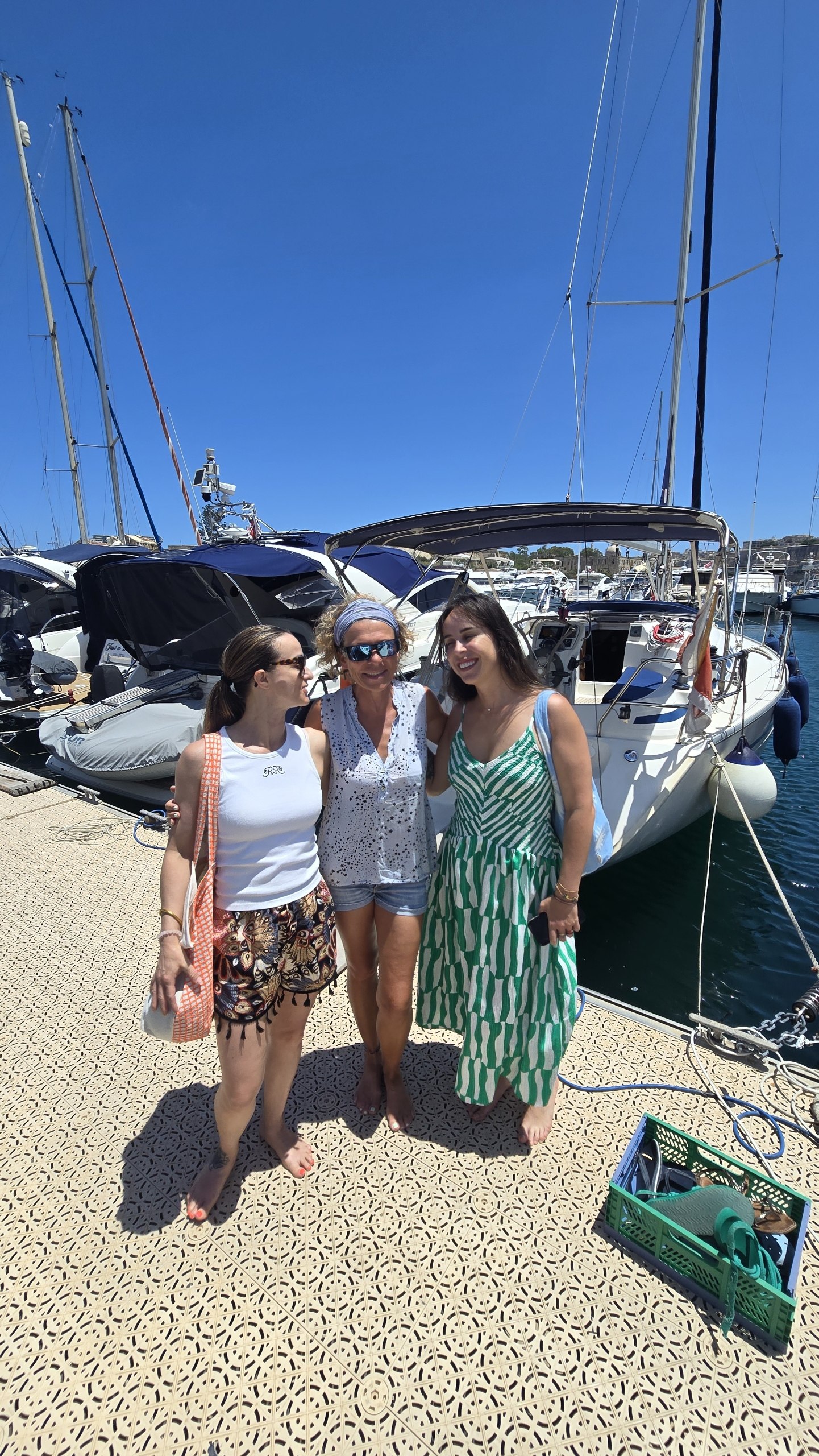 Guests at the marina with Kahlija