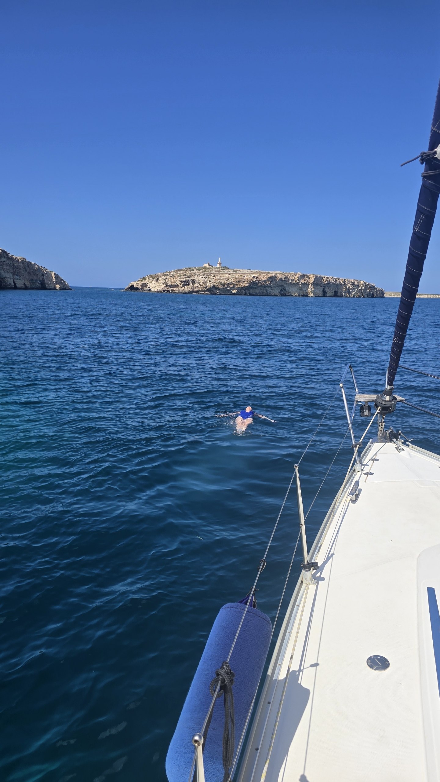 Swimming near Comino